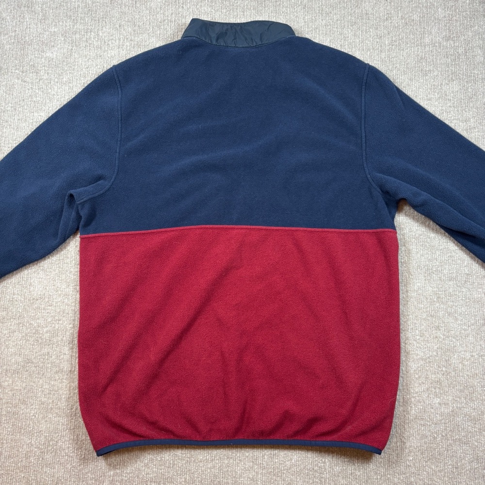 Patagonia Red Blue Microdini 1/2 Zip Fleece Pullover Men's Size Large 26200 - Picture 4 of 8